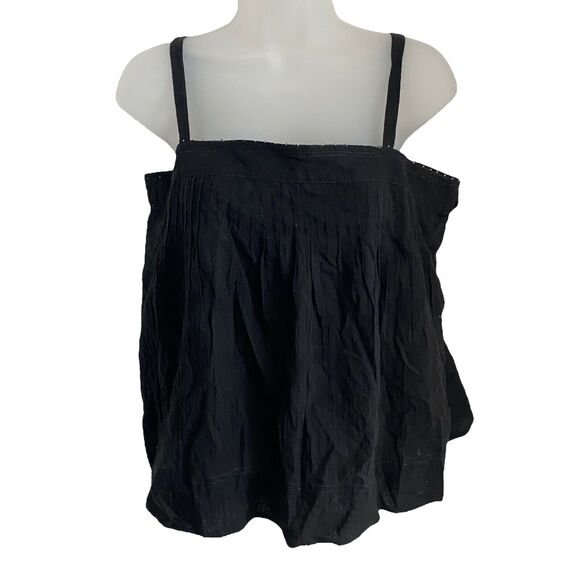 Joie Tops - FLAWED Joie = Medium Nalasena Camisole Black Caviar Tank Top NWT HOLE
